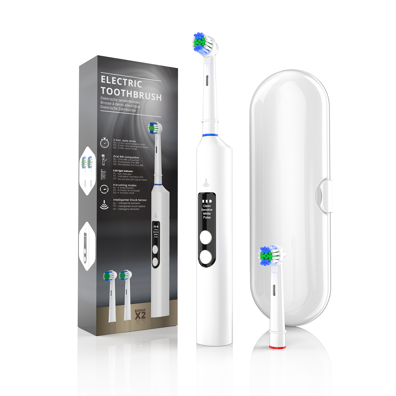 Electric Toothbrush Sonic - 무선 충전식 완전 자동 스마트 전동