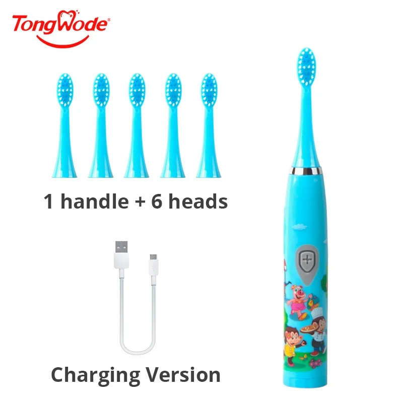 Electric Toothbrush Sonic - 어린이 소닉 전동 칫솔 어린이를위한 다채로운