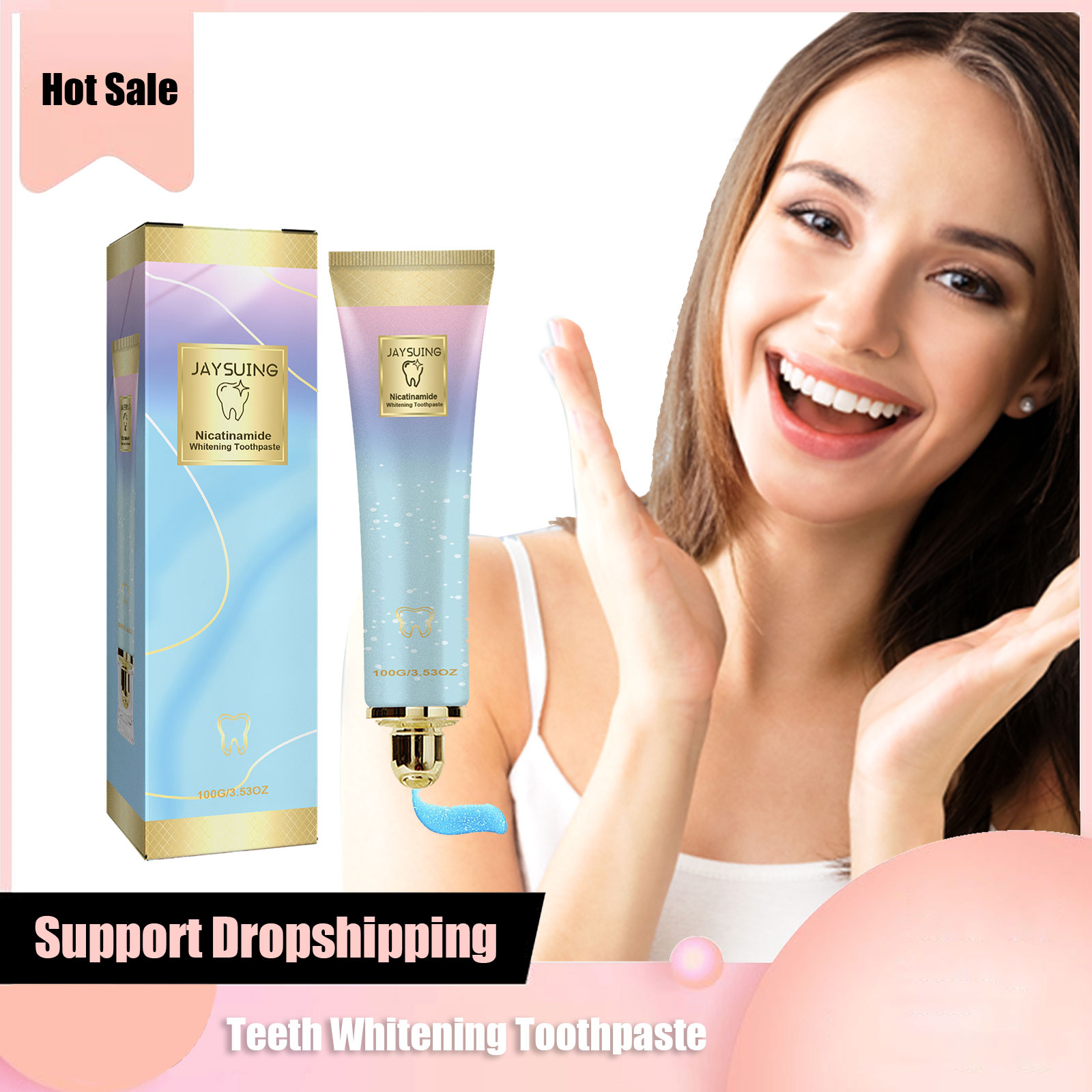 Teeth Whitening Yellow Teeth - 치아 미백 치약, 집중적인 얼룩 제거,