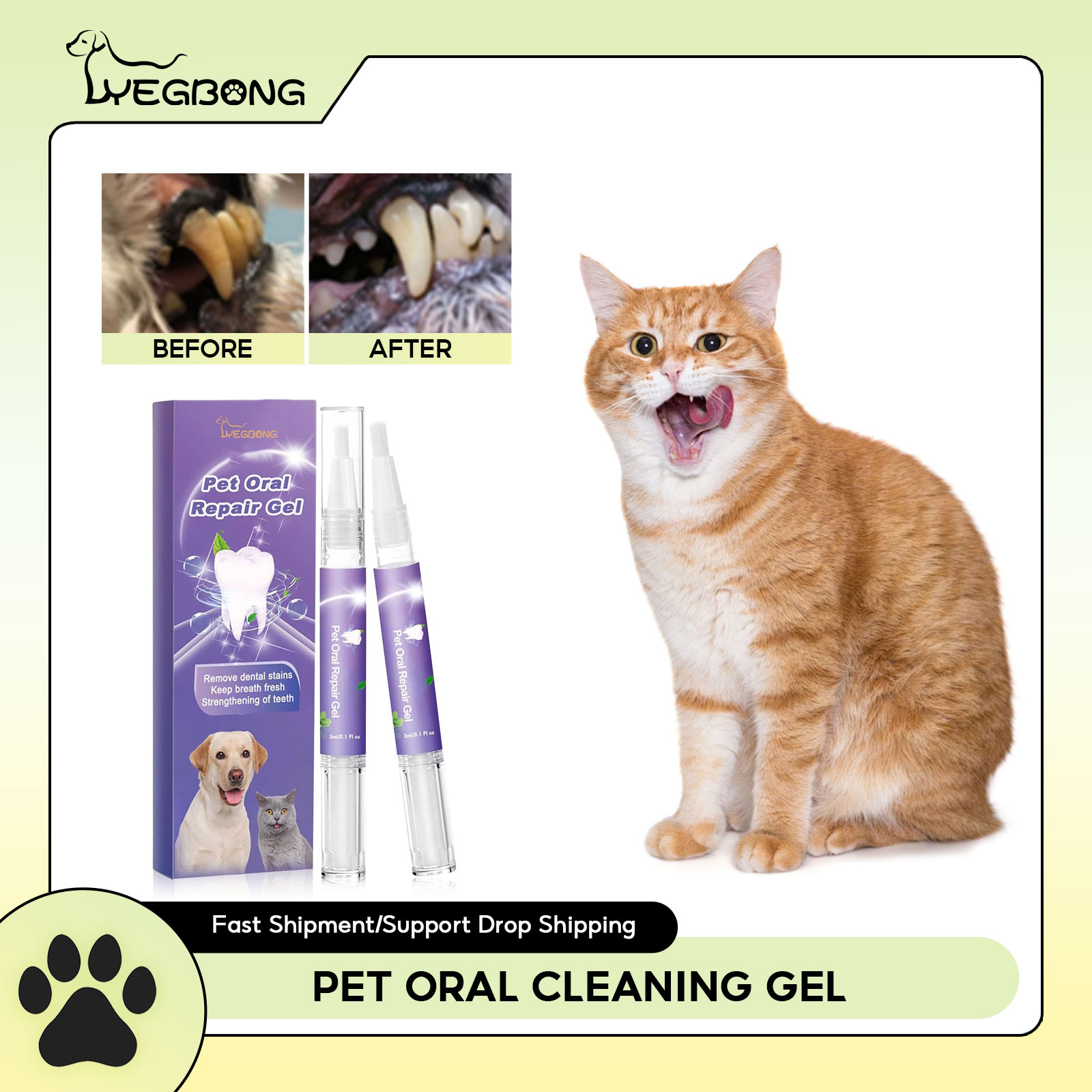 Teeth Whitening Diy - 애완 동물 구강 수리 젤 강아지