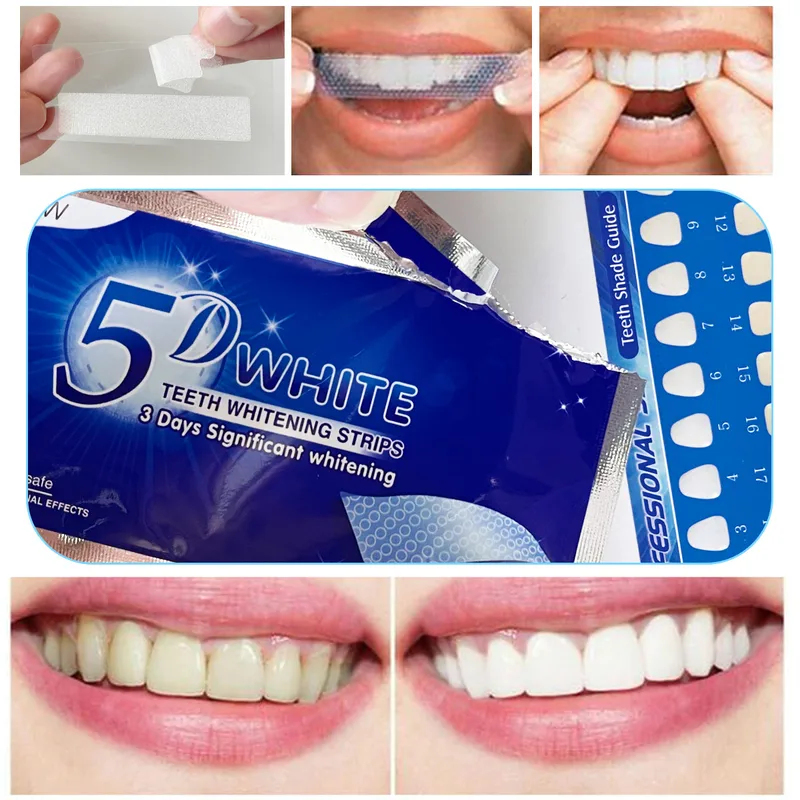Teeth Whitening Diy - 1-12pcs 5D 화이트닝 치아 스티커 화이트