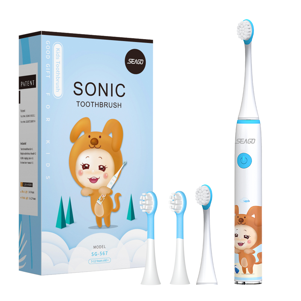Electric Toothbrush Sonic - 세이고(Seago) SG-567 어린이용 전동 칫솔 귀엽고