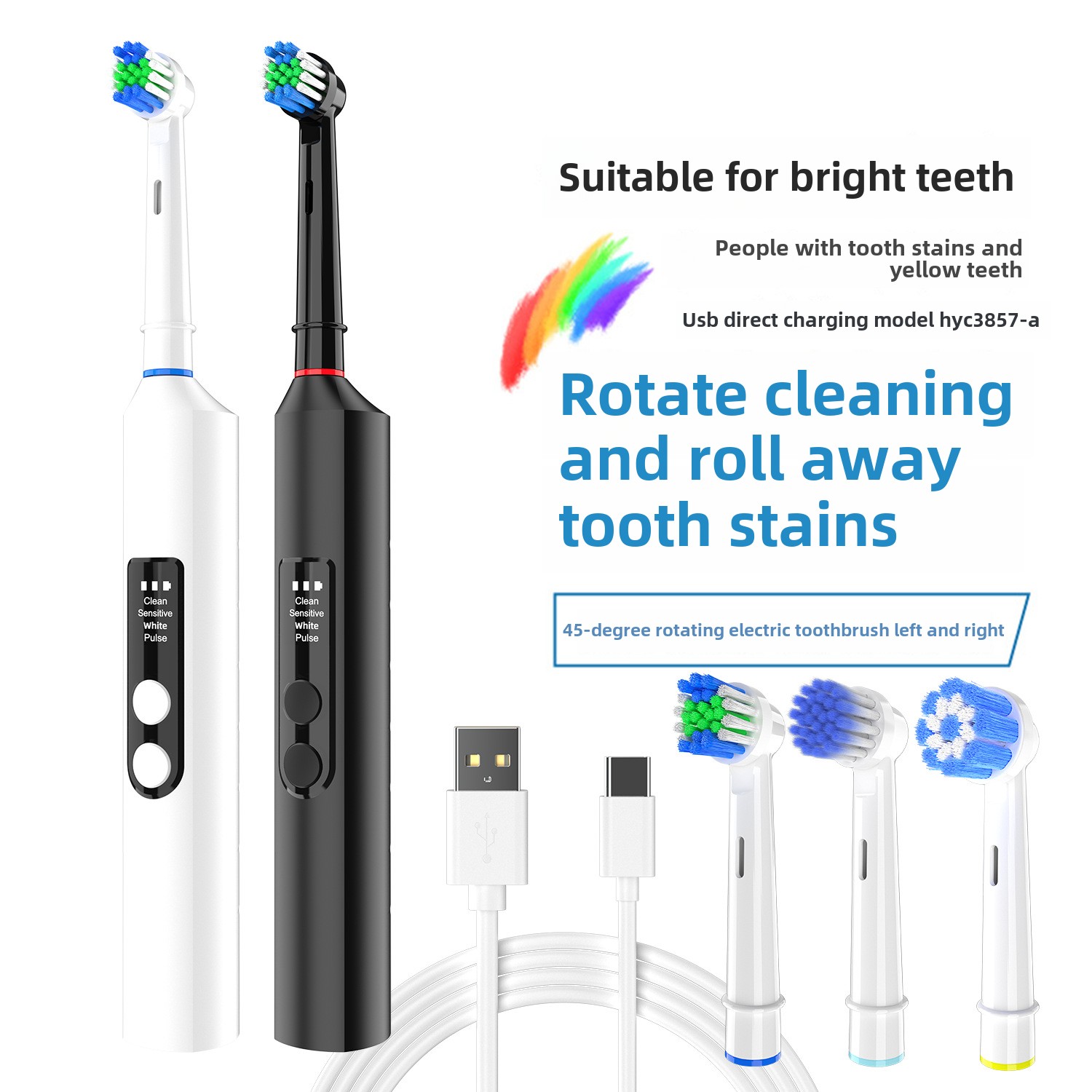 무선 충전식 완전 자동 스마트 전동 칫솔 성인용 소프트 - Electric Toothbrush Sonic 리뷰 및 가격