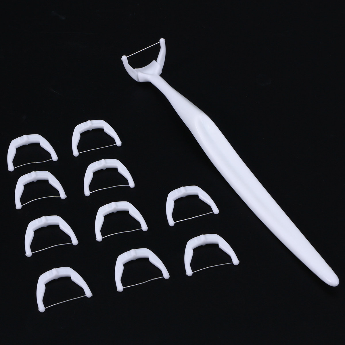 20개입 치실 픽 세트, 교체 가능한 치실 헤드, 휴대 - Dental Floss Picks 리뷰 및 가격