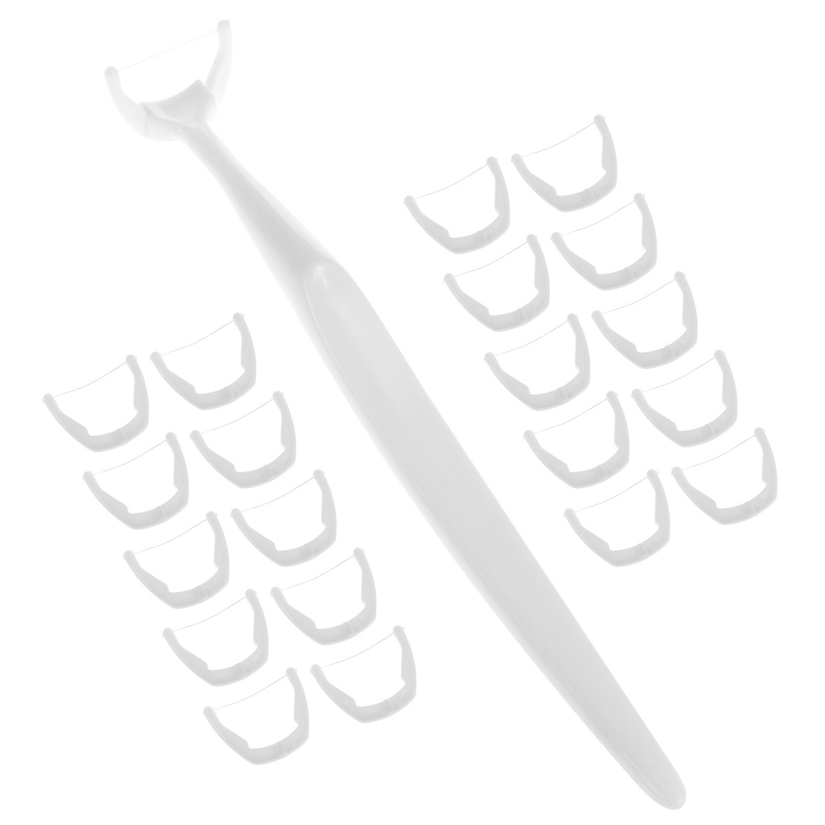 20개입 치실 픽 세트, 교체 가능한 치실 헤드, 휴대 - Dental Floss Picks 리뷰 및 가격
