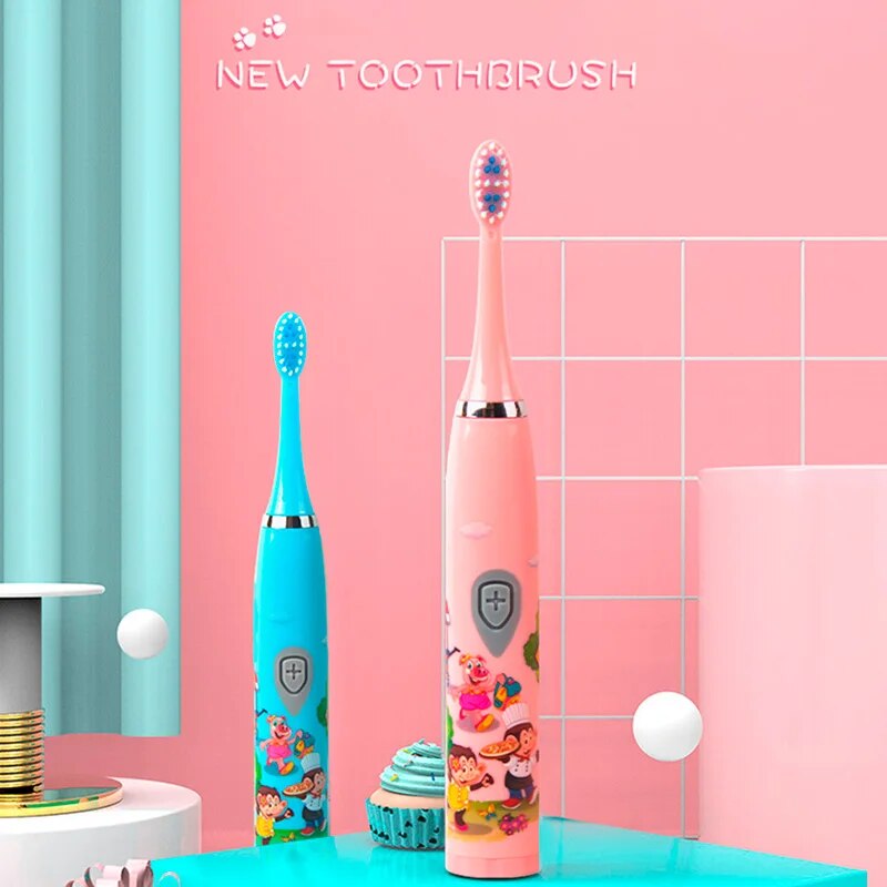 어린이 소닉 전동 칫솔 어린이를위한 다채로운 만화 US - Electric Toothbrush Sonic 리뷰 및 가격