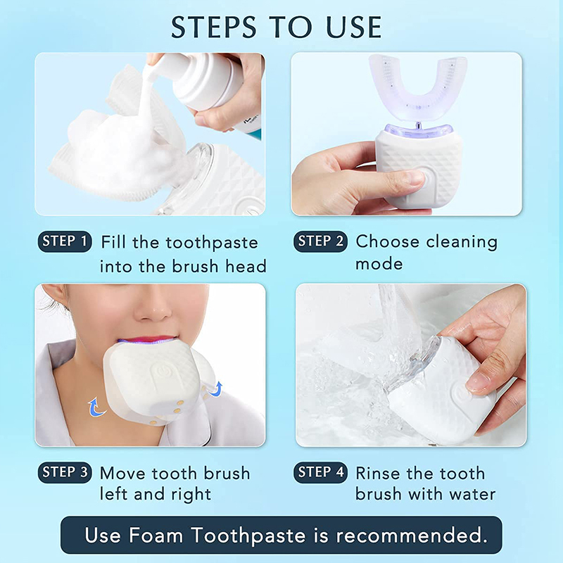 U자형 충전식 라이트 빠른 미백 치아 미백기 전문 치아 - Teeth Whitening Diy 리뷰 및 가격