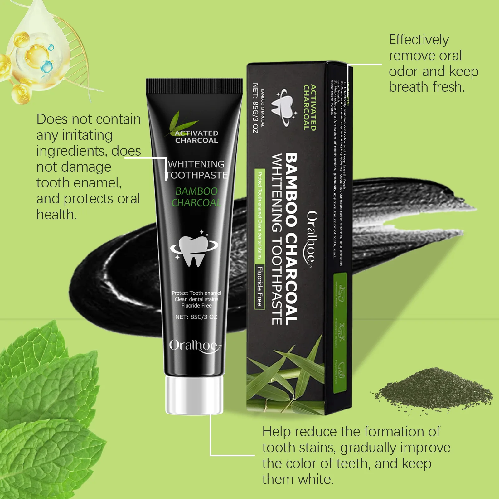 미백 효과가 있는 치약, 입 냄새 제거, 치아의 누런  - Teeth Whitening Yellow Teeth 리뷰 및 가격