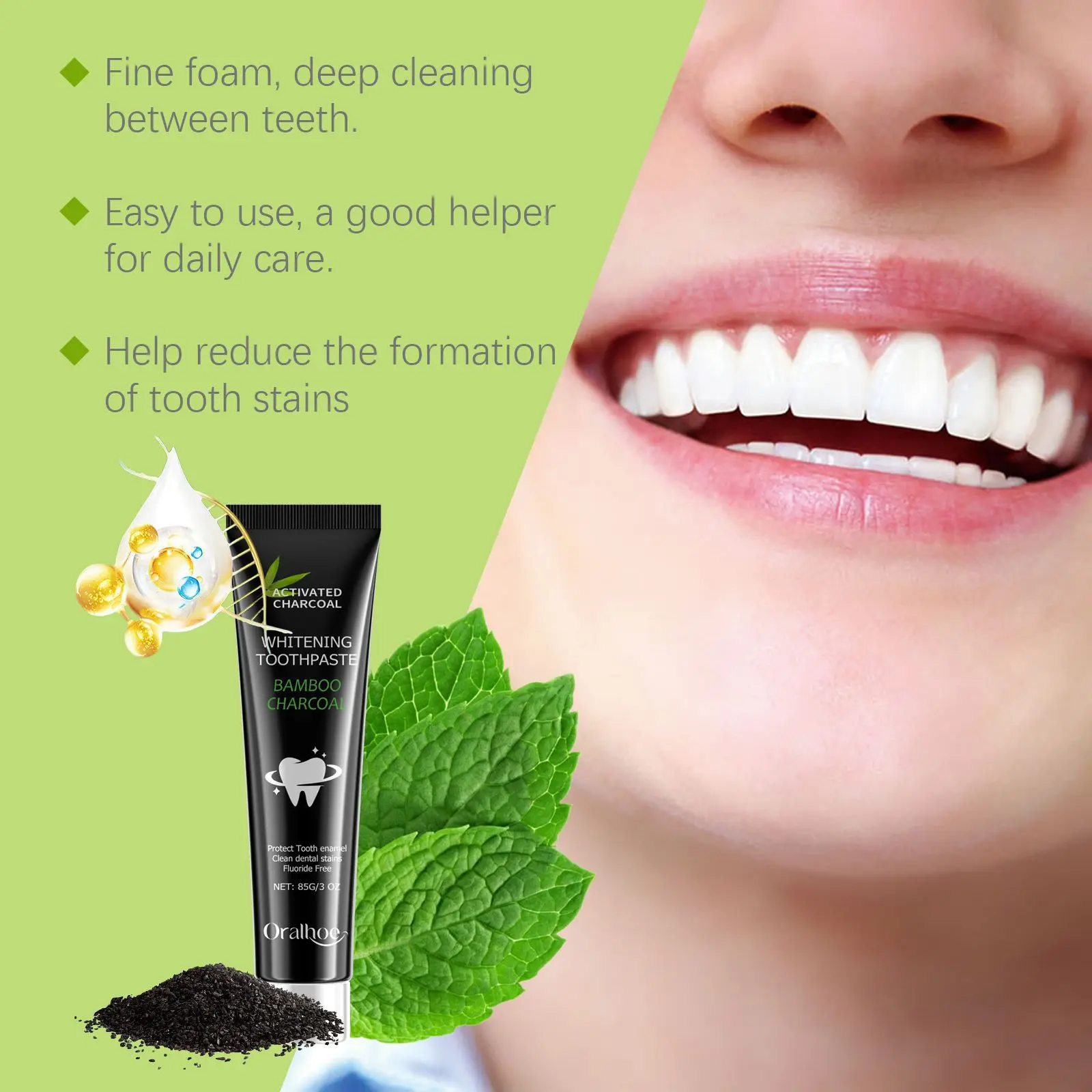 미백 효과가 있는 치약, 입 냄새 제거, 치아의 누런  - Teeth Whitening Yellow Teeth 리뷰 및 가격
