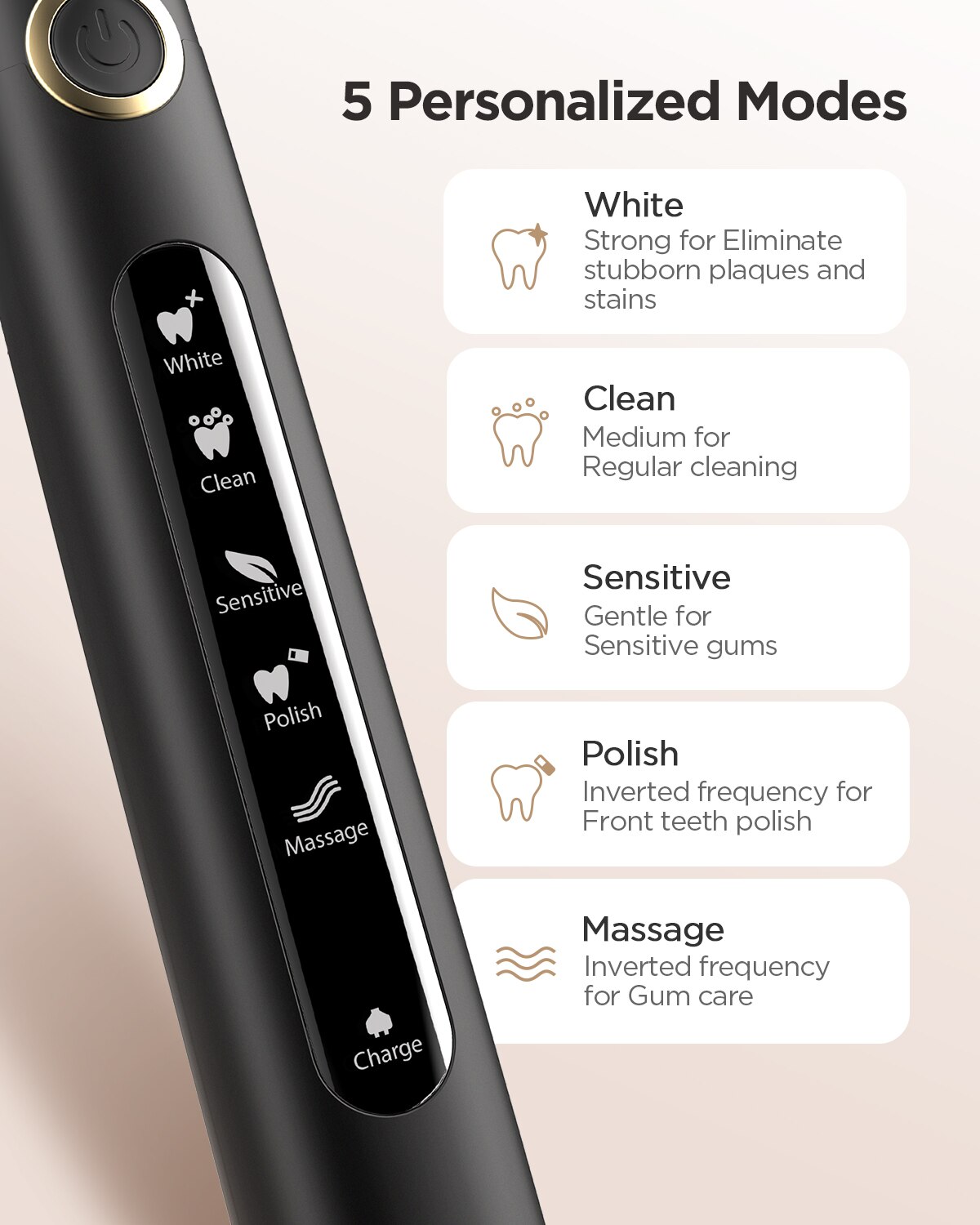 Fairywill 성인용 전기 음파 칫솔, USB 충전 - Electric Toothbrush Sonic 리뷰 및 가격