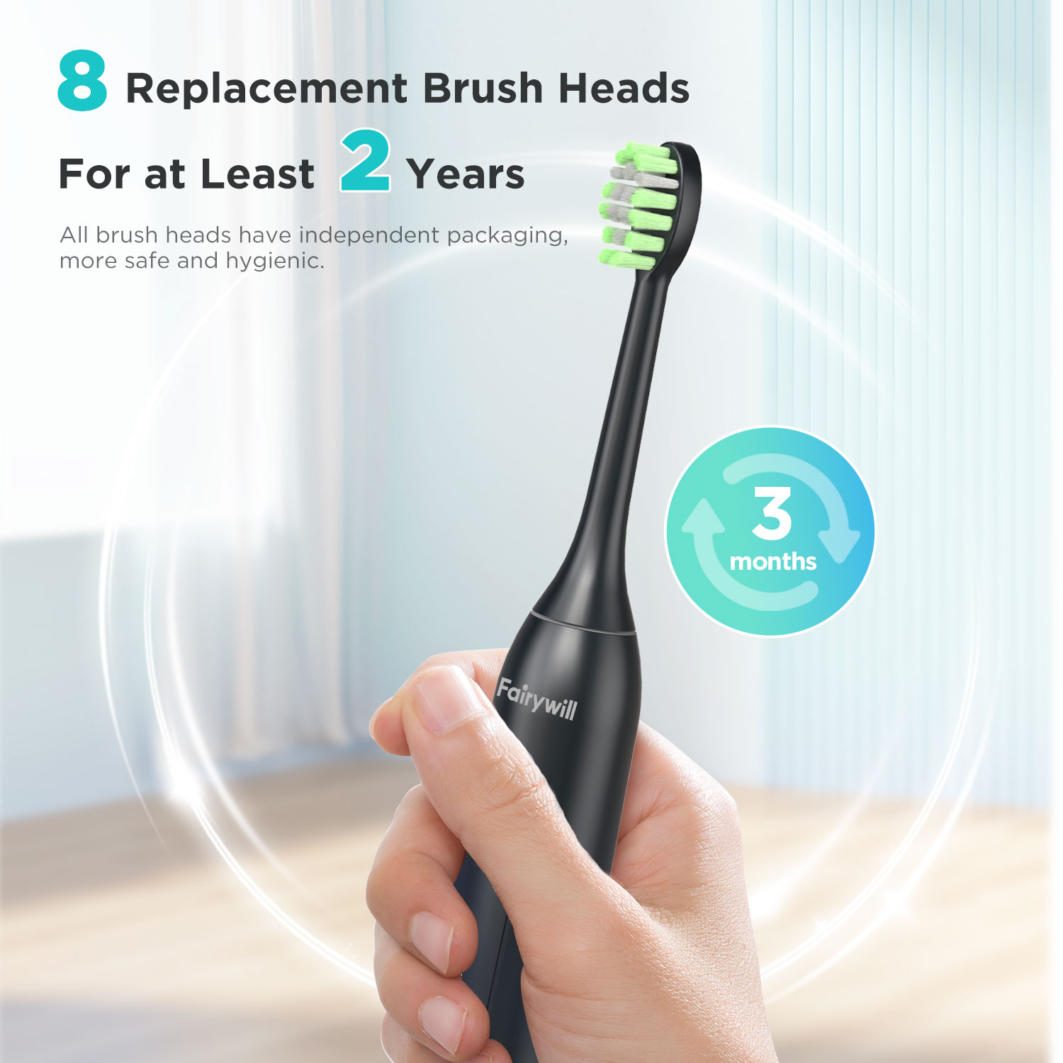 Fairywill 전기 음파 칫솔 FW-Y05 USB  - Electric Toothbrush Sonic 리뷰 및 가격