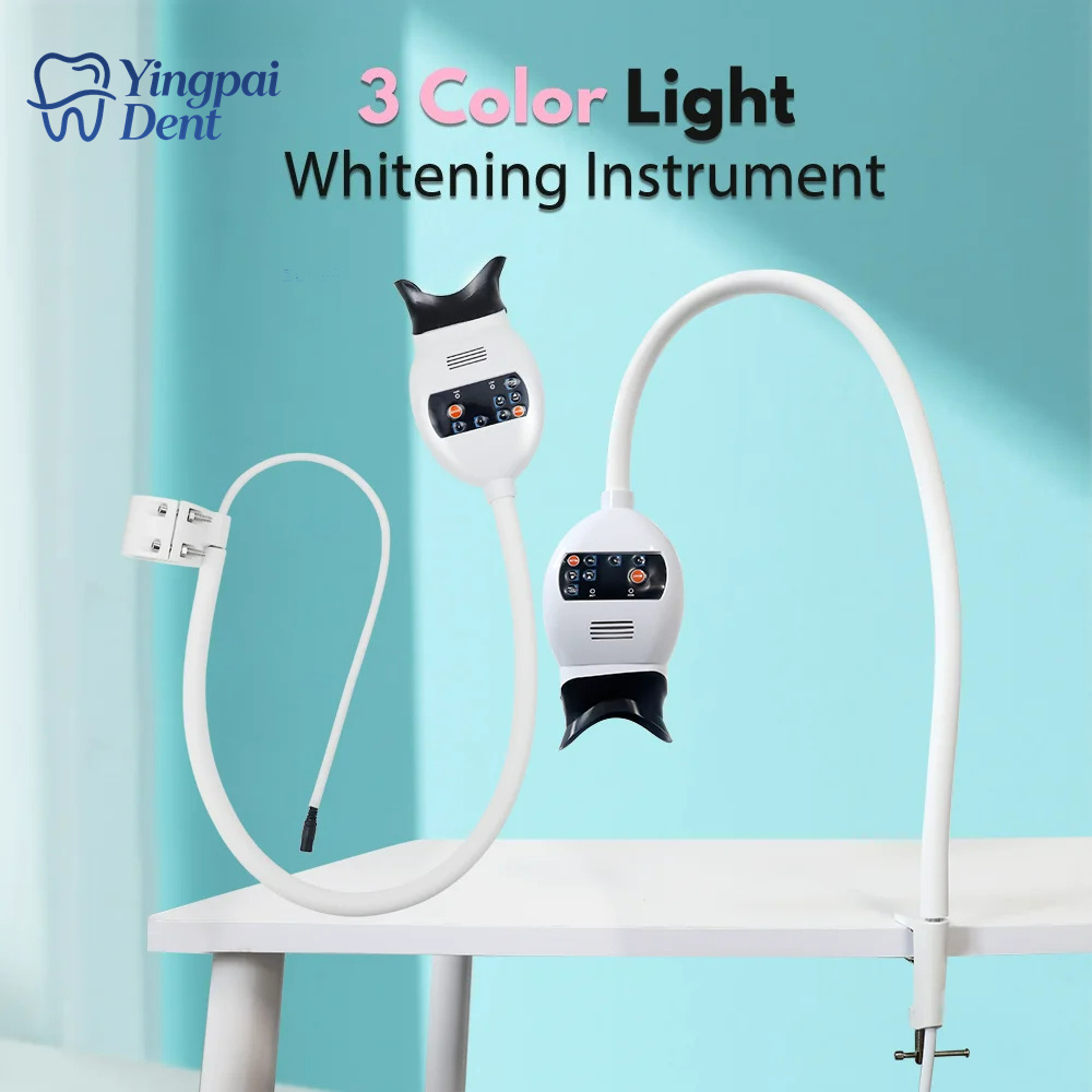 조절 가능한 3색 LED 치아 미백 촉진기 치과용 냉광 - Teeth Whitening Clinic 리뷰 및 가격
