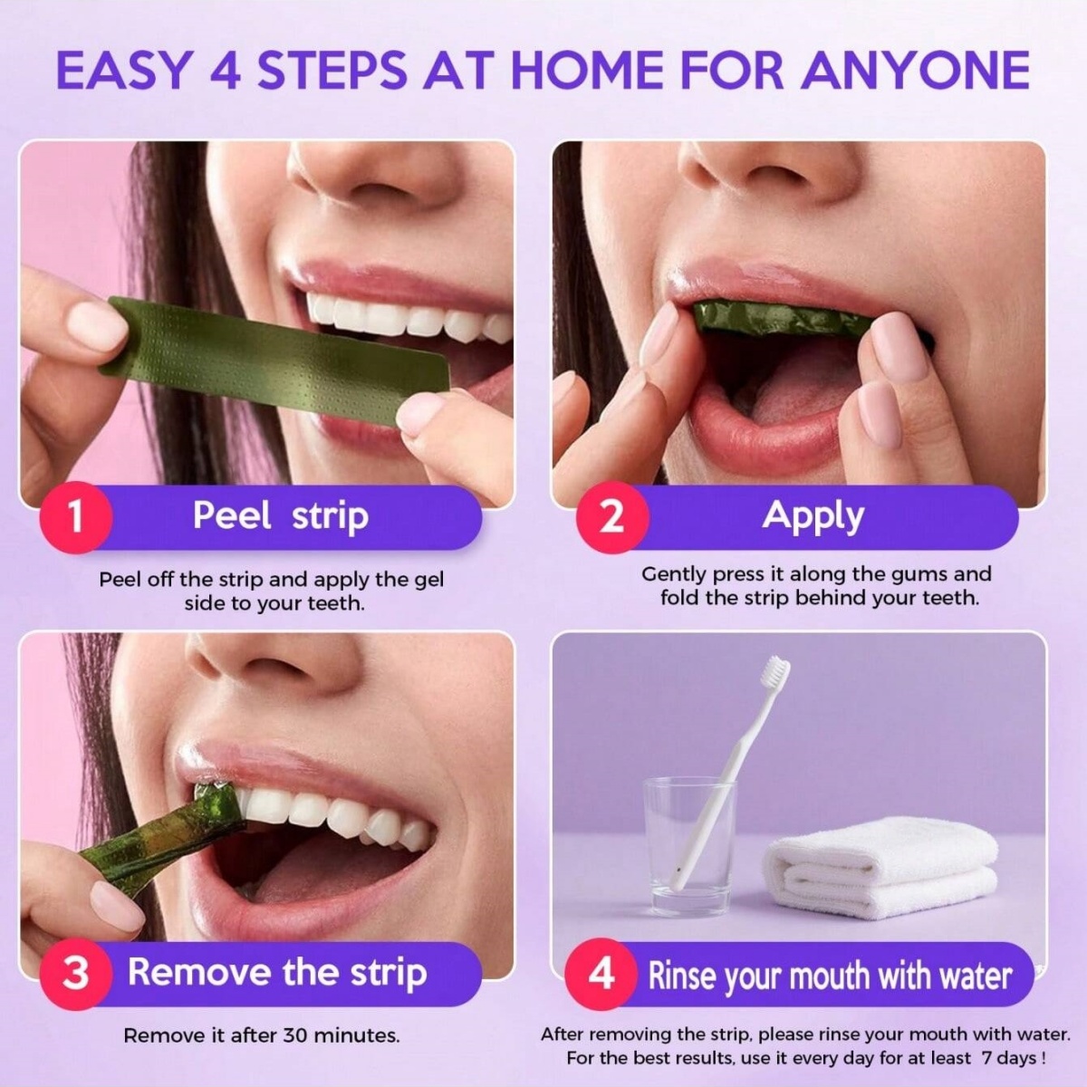 디럭스 화이트닝 치아 스티커 7/14/21 쌍 젤 화이 - Teeth Whitening In Office 리뷰 및 가격