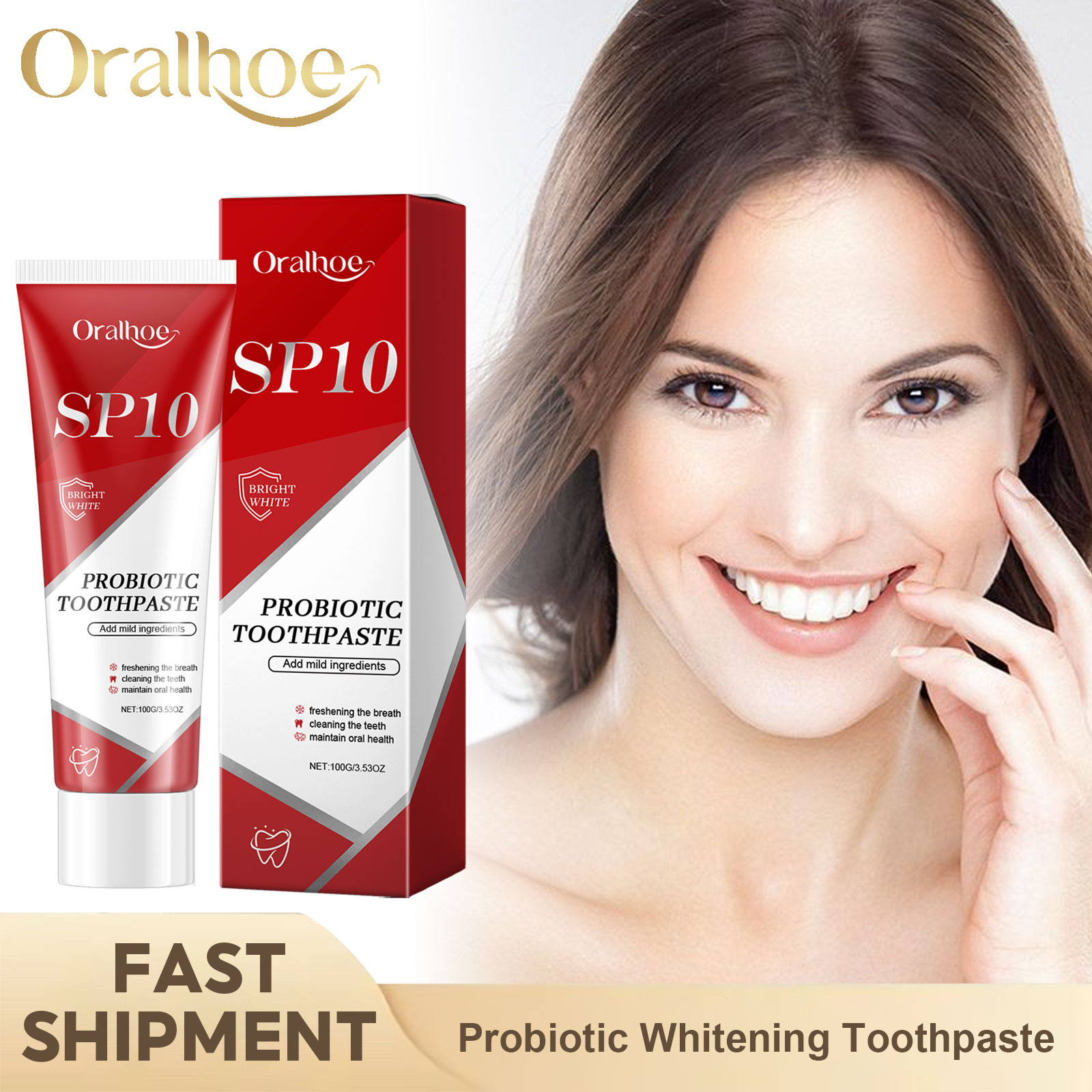 프로바이오틱 자스민 미백 치약, 치석 및 얼룩 제거,  - Teeth Whitening Yellow Teeth 리뷰 및 가격