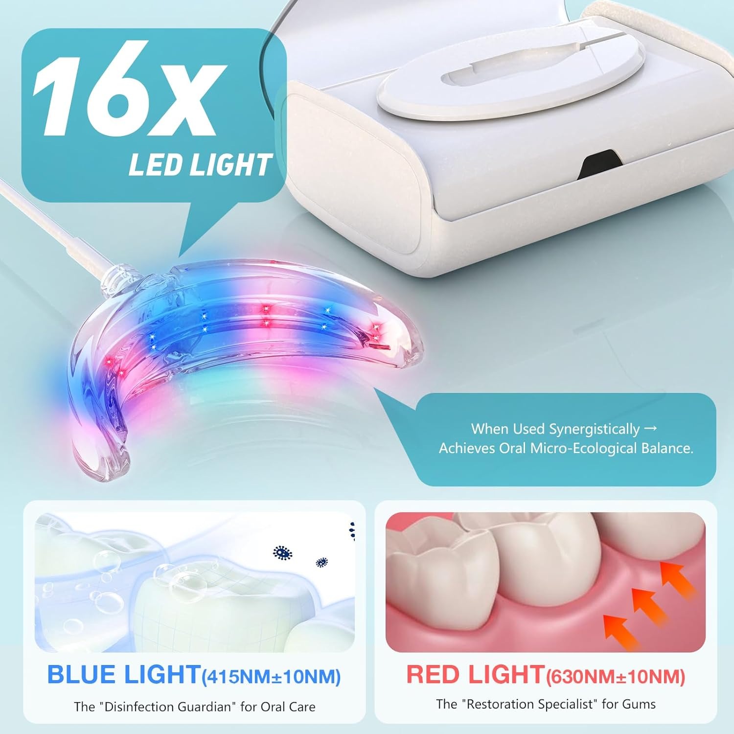 치아 미백 가속기 램프 블루&레드 라이트 LED 구강  - Teeth Whitening Yellow Teeth 리뷰 및 가격