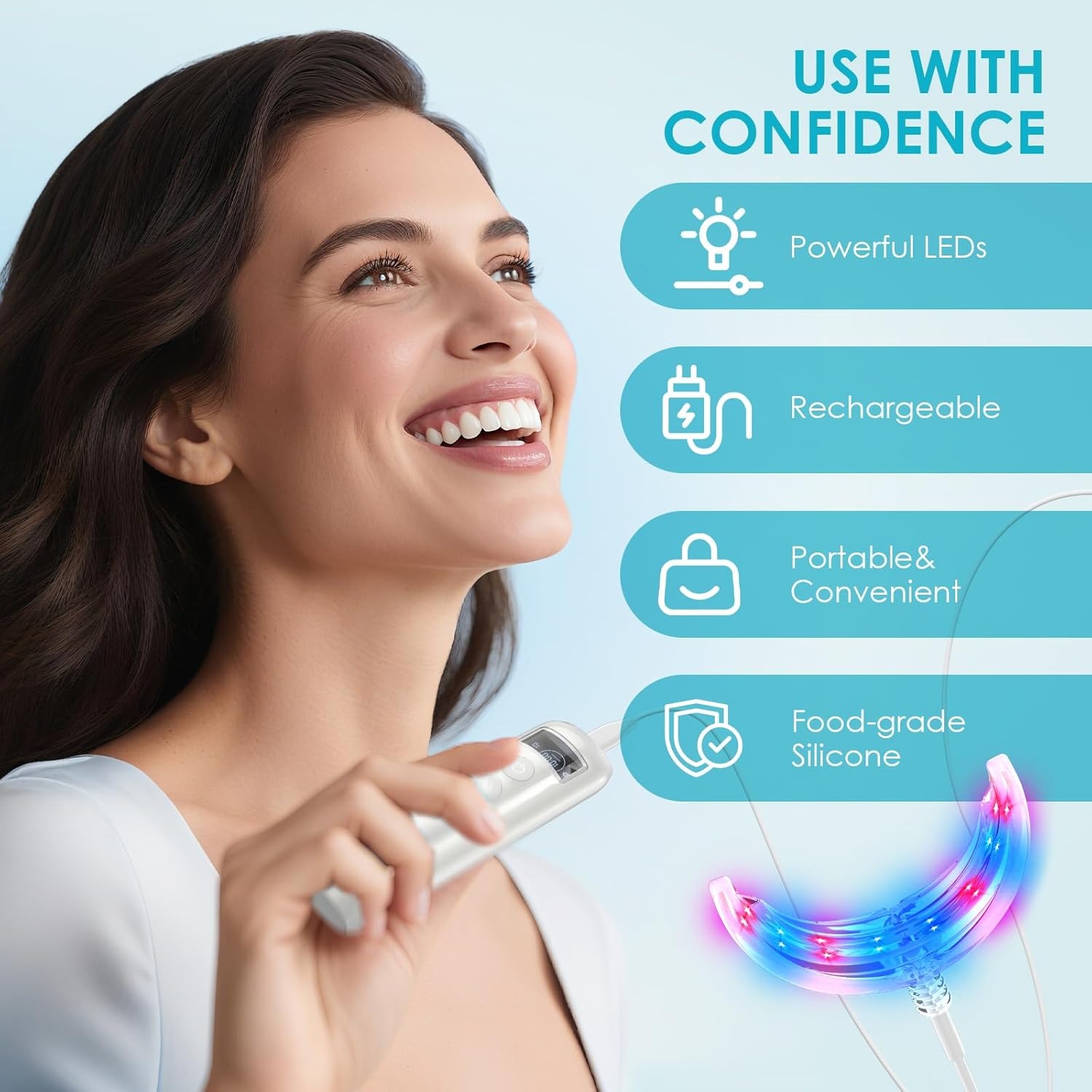 치아 미백 가속기 램프 블루&레드 라이트 LED 구강  - Teeth Whitening Yellow Teeth 리뷰 및 가격